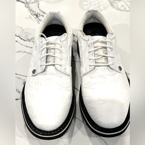 MEN'S GALLIVANTER DEBOSSED SKULL & TEES LEATHER GOLF SHOE